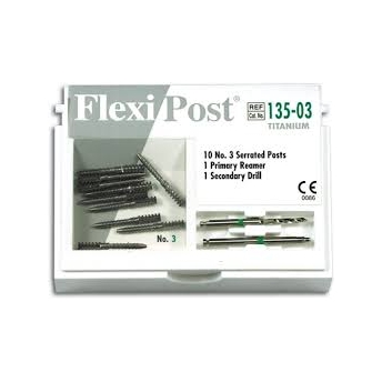 Flexi-Post Zestaw uzupełniający (tytanowe-zielone ,rozmiar:03) 135-03