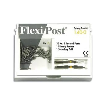 Flexi-Post Ekonomiczny zestaw uzupełniający (tytanowe-białe, rozmiar: 00) 145-00