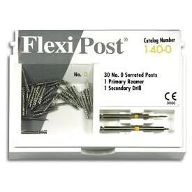 Flexi-Post Ekonomiczny zestaw uzupełniający (tytanowe-żólte, rozmiar: 0) 145-0