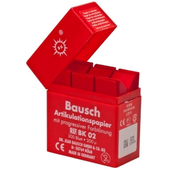 Kalka Bausch BK 02 czerwona 200µ listki 300szt + podajnik