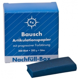 Kalka Bausch BK 1001 niebieska 200µ listki 300szt - uzupełnienie do podajnika BK01