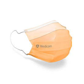 Medicom® SafeMask® SofSkin® fog-free maski medyczne, na gumkę, pomarańczowe