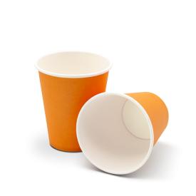 Medicom® kubki papierowe 180 ml, pomarańczowe