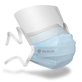 Medicom® SafeMask® SofSkin® fog-free maski medyczne z przyłbicą