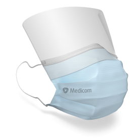 Medicom® SafeMask® SofSkin® fog-free maski medyczne z przyłbicą