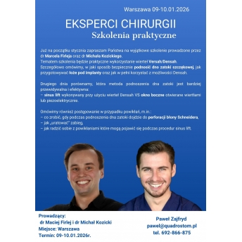 SZKOLENIE IMPLANTOLOGICZNE  OKNO BOCZNE VS OSSEODENSYFIKACJA